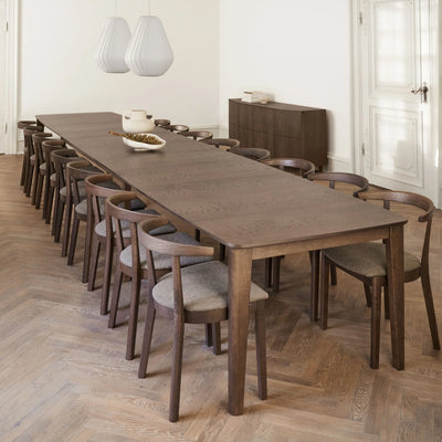 Skovby #108 Extendable Dining Table in Oak Mocca Lacquer - Skovby | Milola