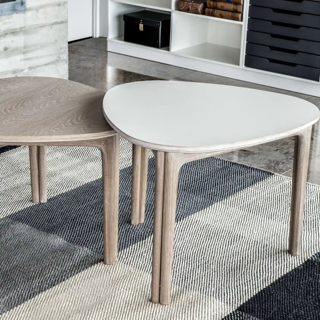 Skovby #206 Coffee Table in Oak White Oil with White Top - Skovby | Milola