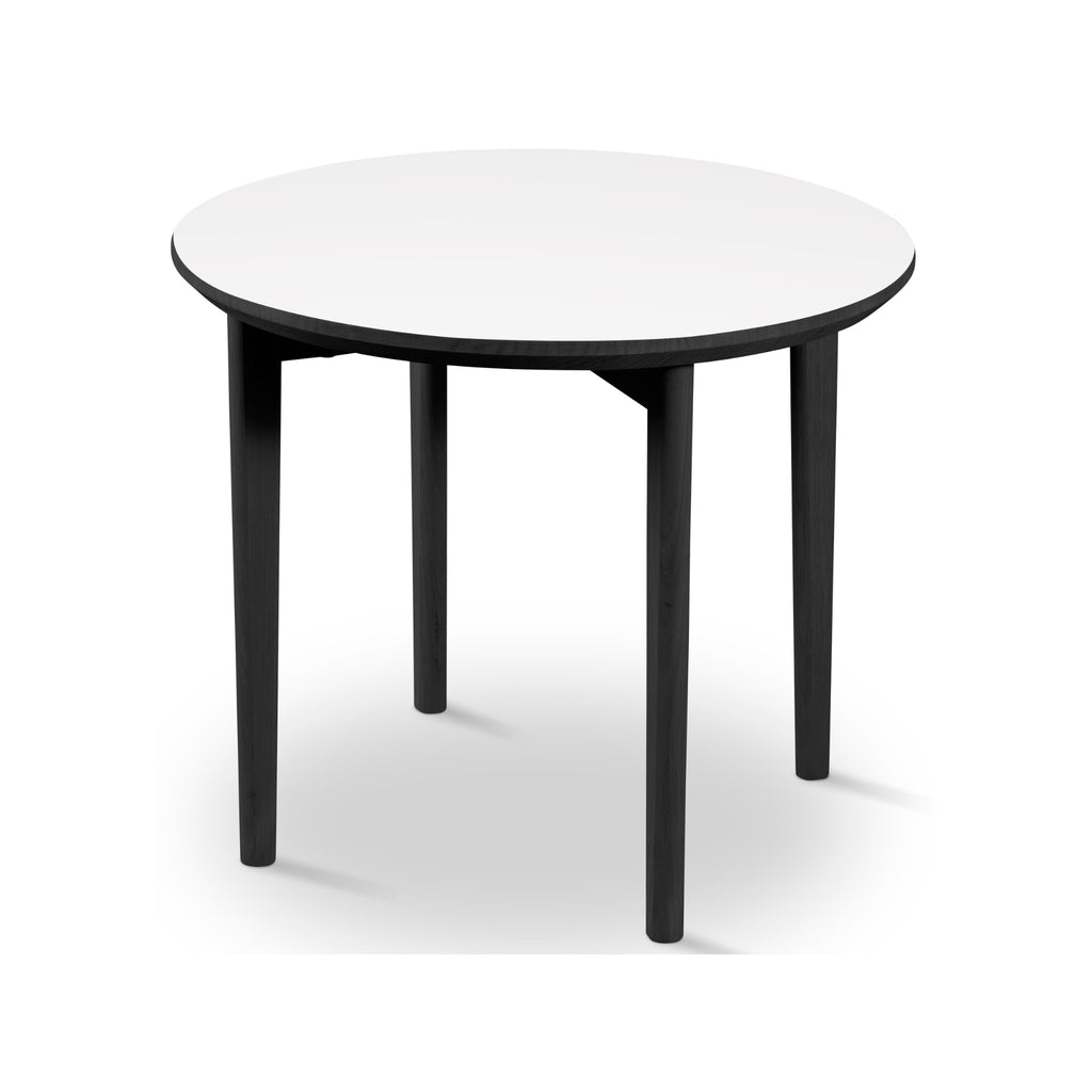 Skovby #241 Coffee Table in Black Oak/White Top with Wooden Legs - Skovby | Milola