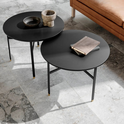 Skovby #241 Coffee Table in Black Laminate Top with Metal Legs - Skovby | Milola