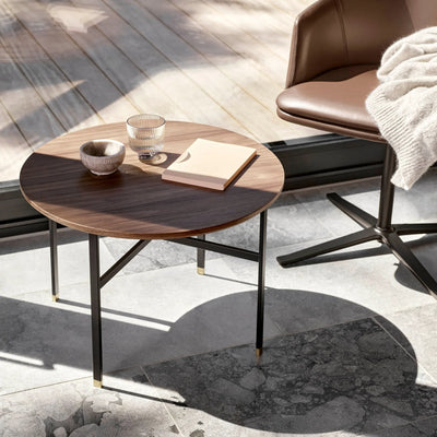 Skovby #241 Coffee Table in Walnut Natural Oil with Metal Legs - Skovby | Milola