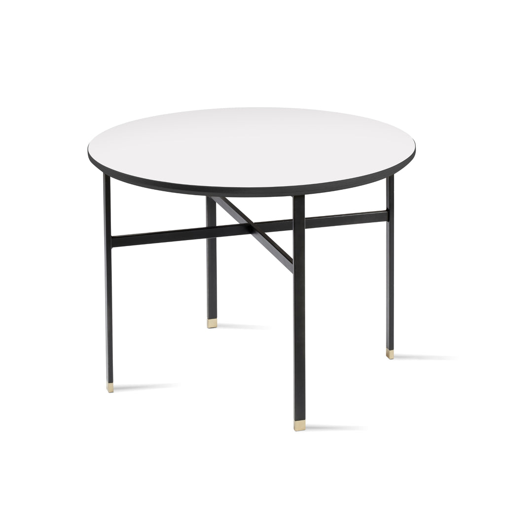 Skovby #241 Coffee Table in White Laminate Top with Metal Legs - Skovby | Milola