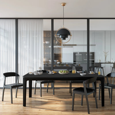 Skovby #27 Extendable Dining Table in Black Oak - Skovby | Milola