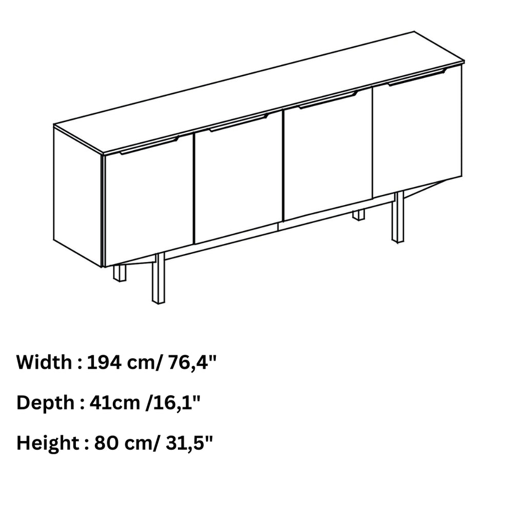 Skovby #306 Sideboard Dimensions - Skovby | Milola