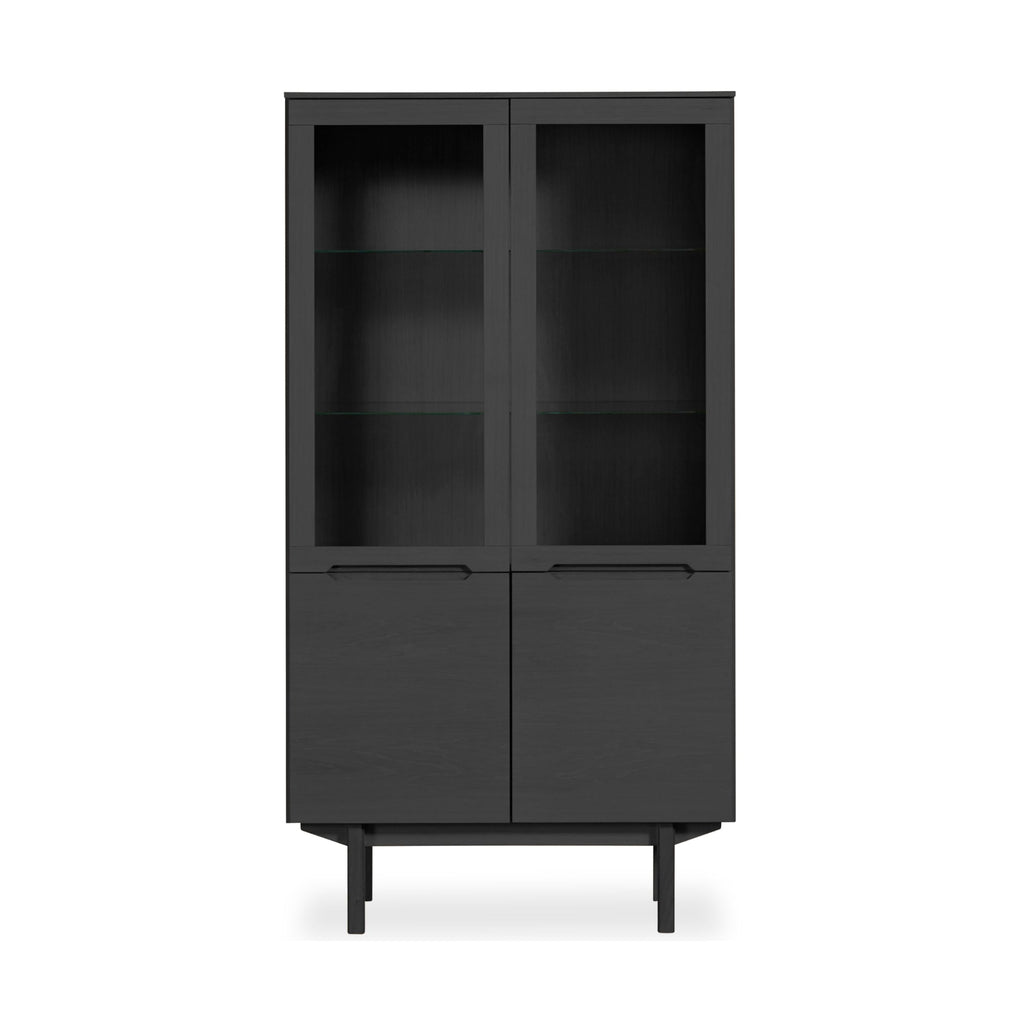 Skovby #307 Display Cabinet in Black Oak - Skovby | Milola