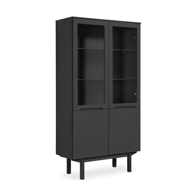 Skovby #307 Display Cabinet in Black Oak - Skovby | Milola