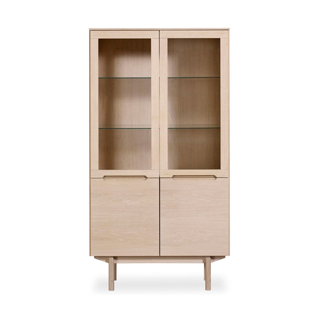 Skovby #307 Display Cabinet in Oak White Oil - Skovby | Milola