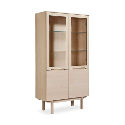 Skovby #307 Display Cabinet in Oak White Oil - Skovby | Milola