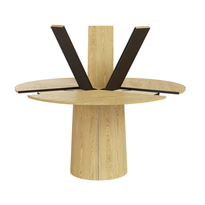 Skovby #33 Extendable Round Dining Table in Oak Lacquer - Skovby | Milola