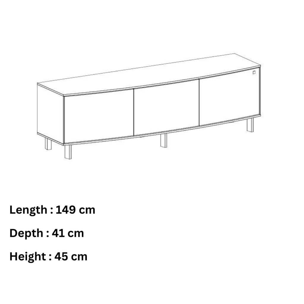 Skovby #411 TV Cabinet Dimensions - Skovby | Milola