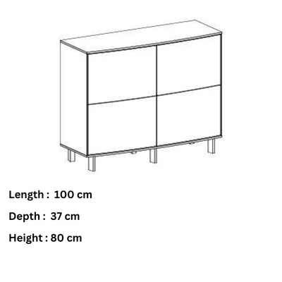 Skovby #412 Sideboard Dimensions- Skovby | Milola