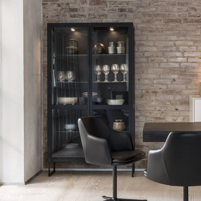 Skovby #452 Display Cabinet in Black Oak - Skovby | Milola