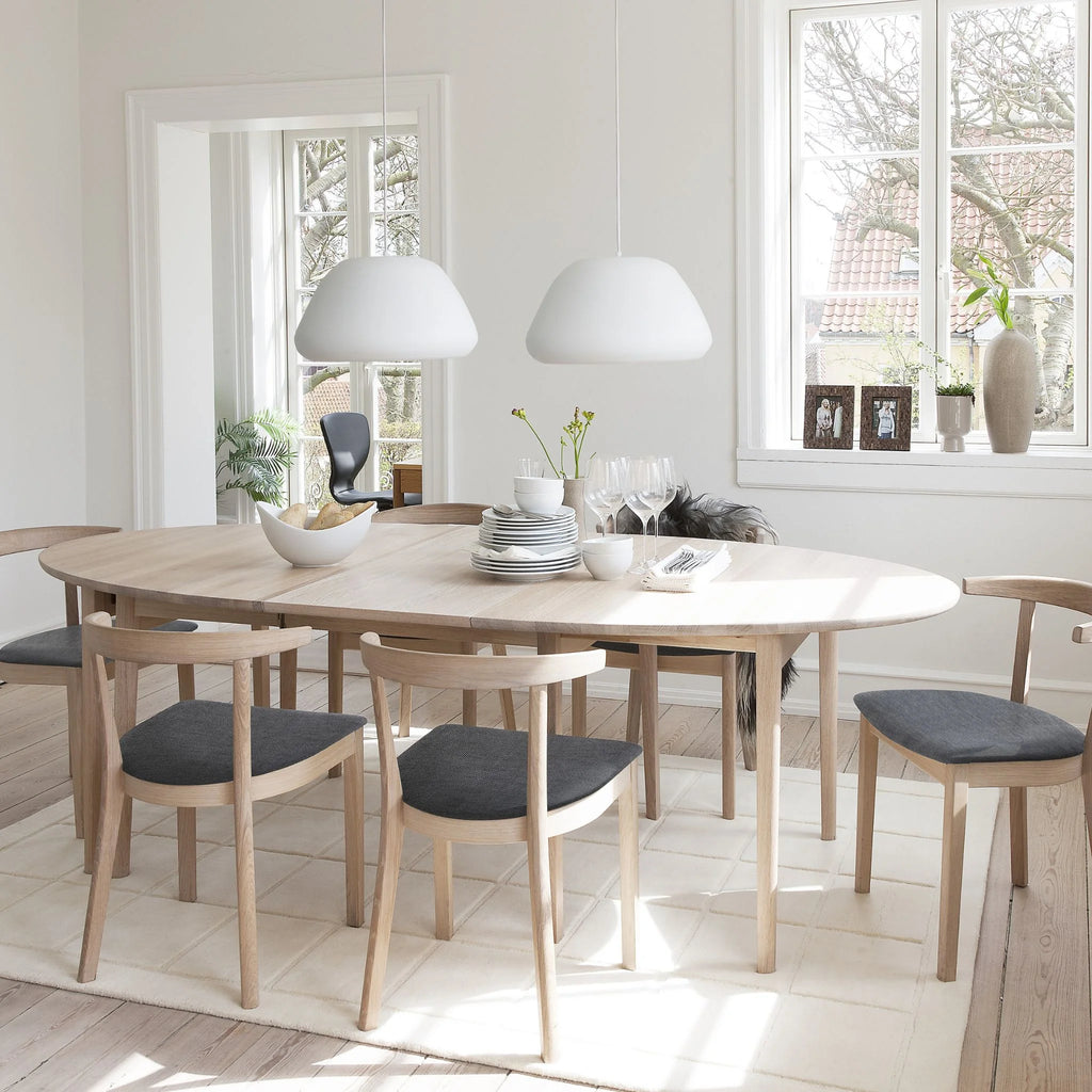 Skovby #78 Oval Extendable Dining Table in Oak Soap - Skovby | Milola