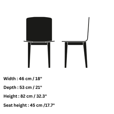 Skovby #807 Dining Chair Dimensions - Skovby | Milola