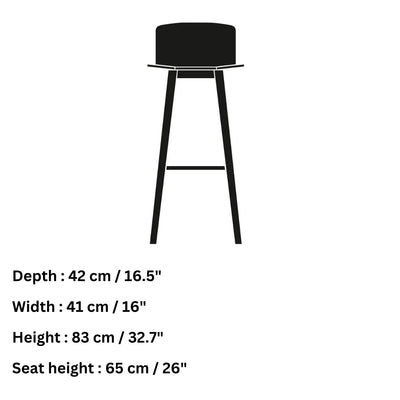 Skovby #808 Counter Stool Dimensions - Skovby | Milola