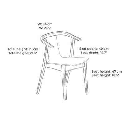 Skovby #820 Dining Chair Dimensions - Skovby | Milola