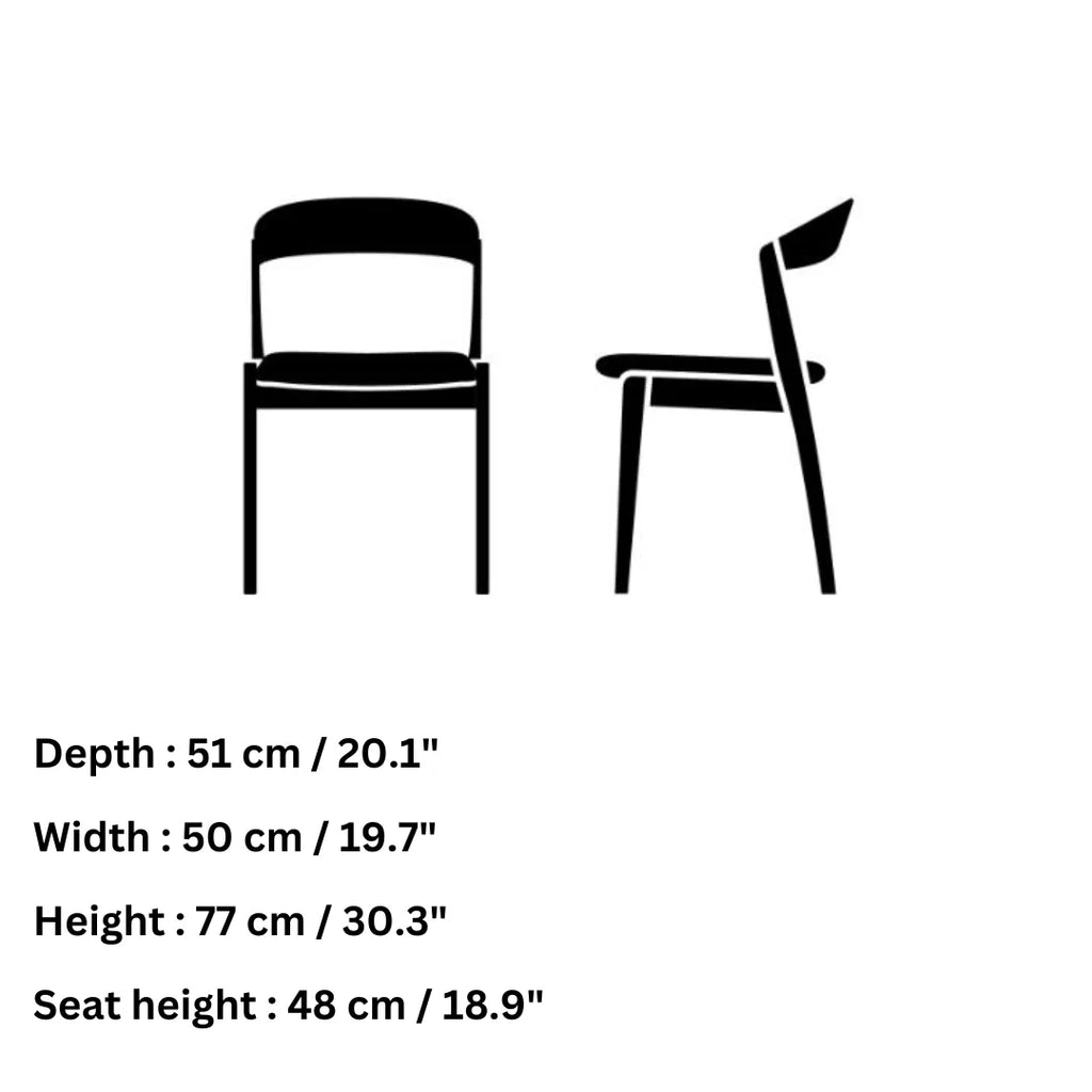 Skovby #825 Dining Chair Dimensions - Skovby | Milola