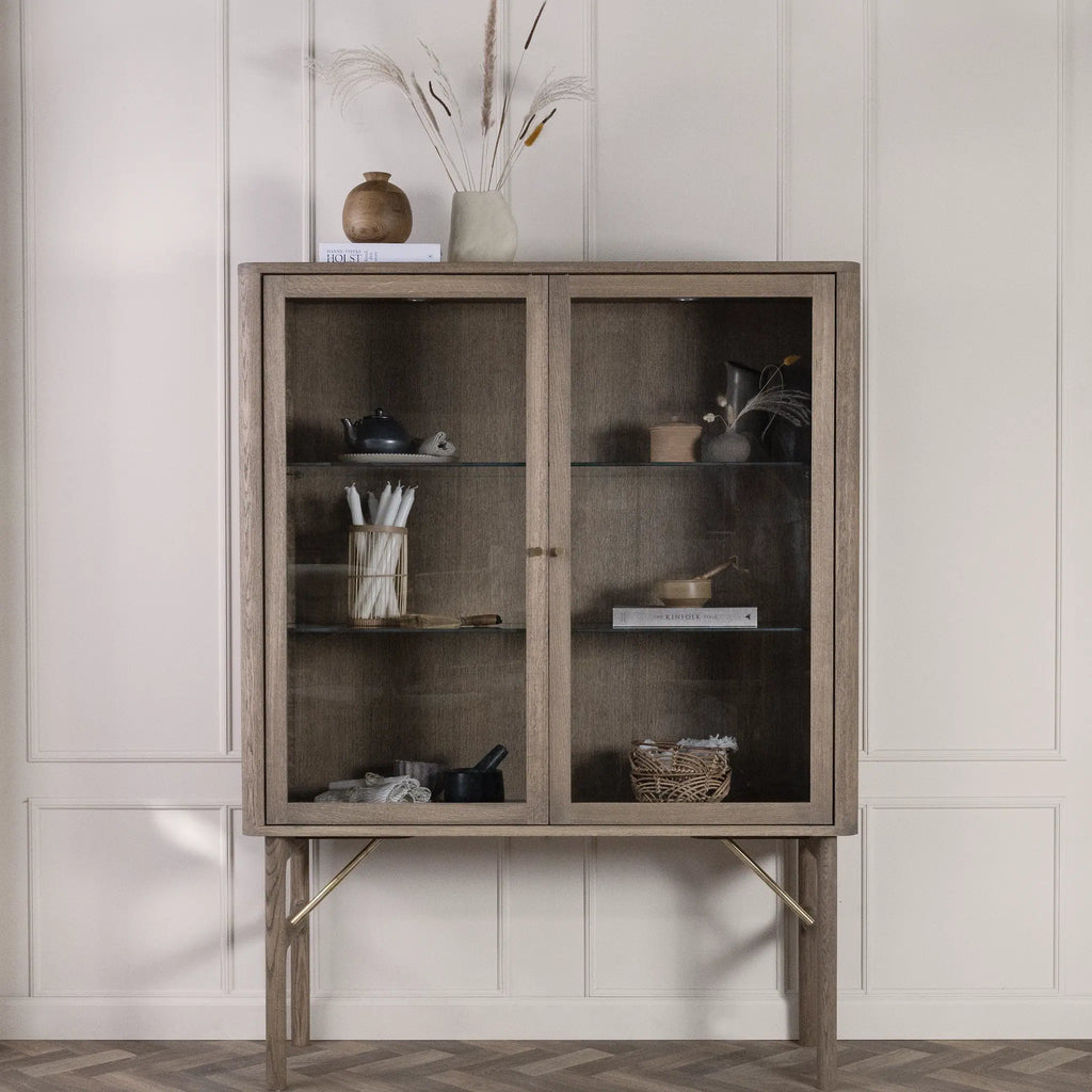 ANT Wooden Cabinet in Grey Brown Ash - Krisensen Kritensen - Milola