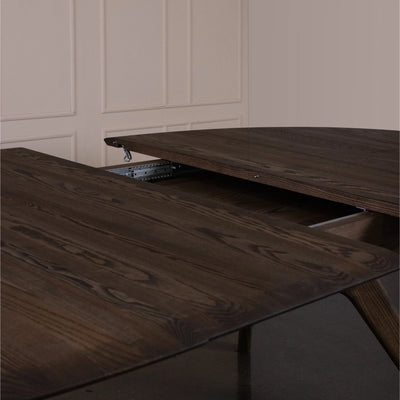 AMELIA Oval  Dining Table in Mocca Brown Oiled Ash - Kristensen Kristensen | Milola