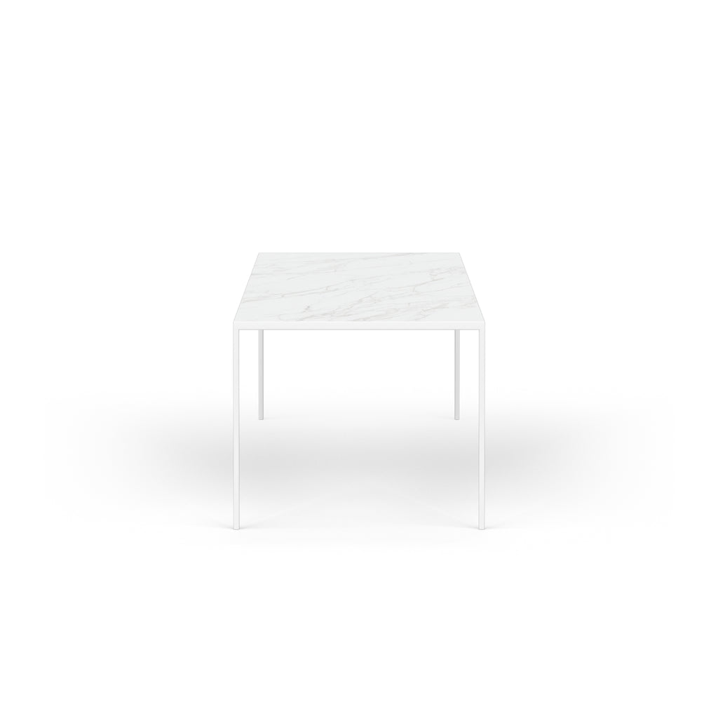 ANDOR Ceramic/Marble Dining Table - White with Statuario 931 Top - Milola