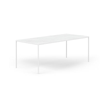 ANDOR Ceramic/Marble Dining Table - White with Statuario 931 Top - Milola