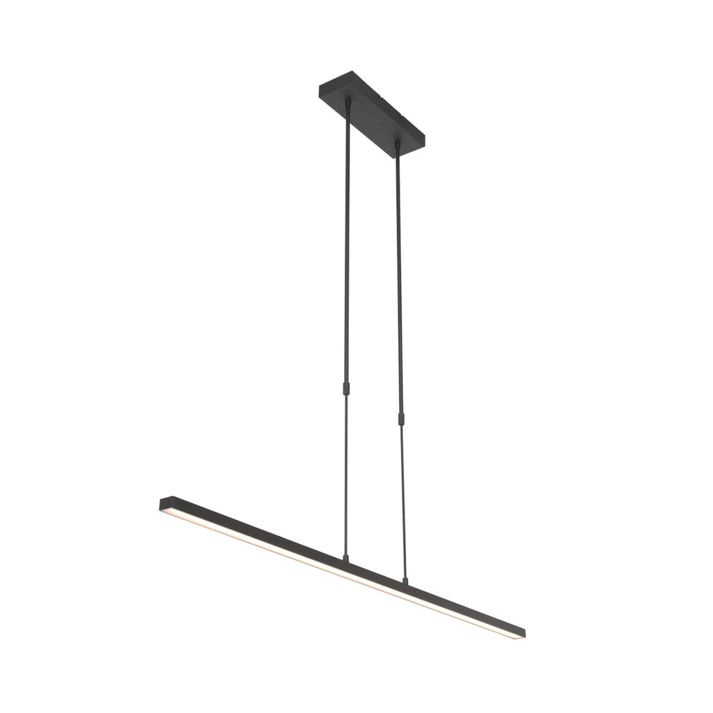 BANDE Hanging Height Adjustable Strip Light in Black - Steinhauer | Milola