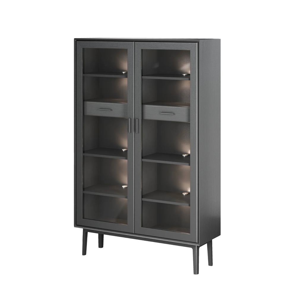 CASØ 700 Display Cabinet in Black Stain - CASØ | Milola