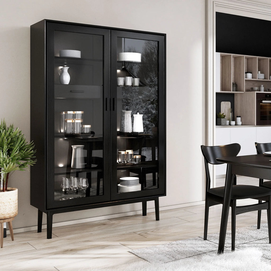 CASØ 700 Display Cabinet in Black Stain - CASØ | Milola