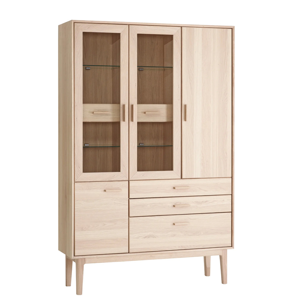 CASØ 701 Display Cabinet in White Oiled Oak - CASØ | Milola