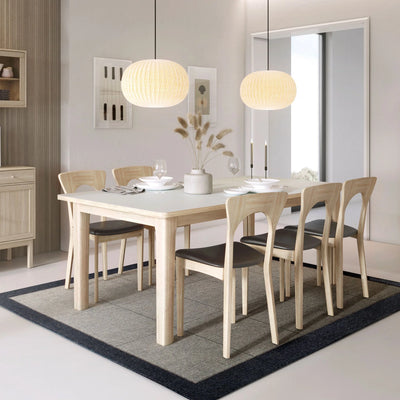 CASØ 701 Extendable Dining Table in White Oiled Oak - CASØ | Milola