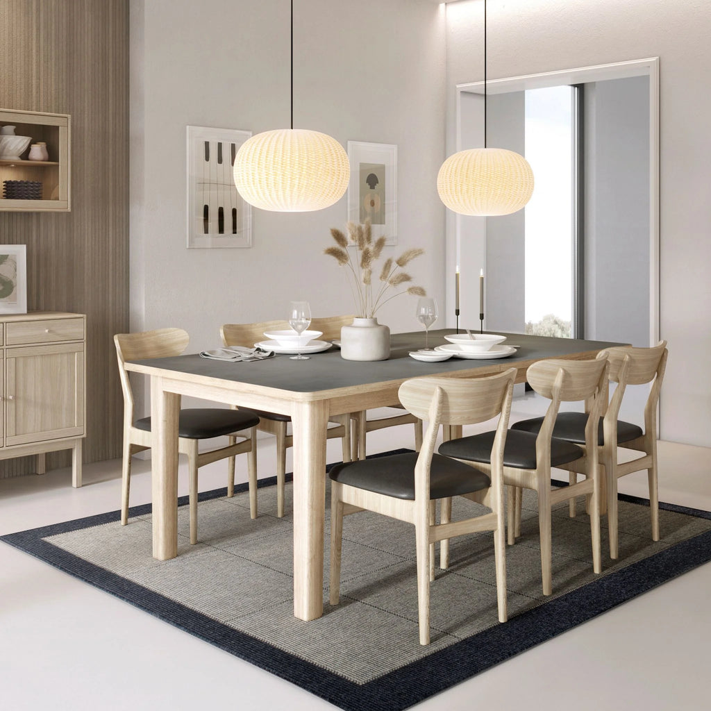 CASØ 701 Extendable Dining Table in White Oiled Oak - CASØ | Milola