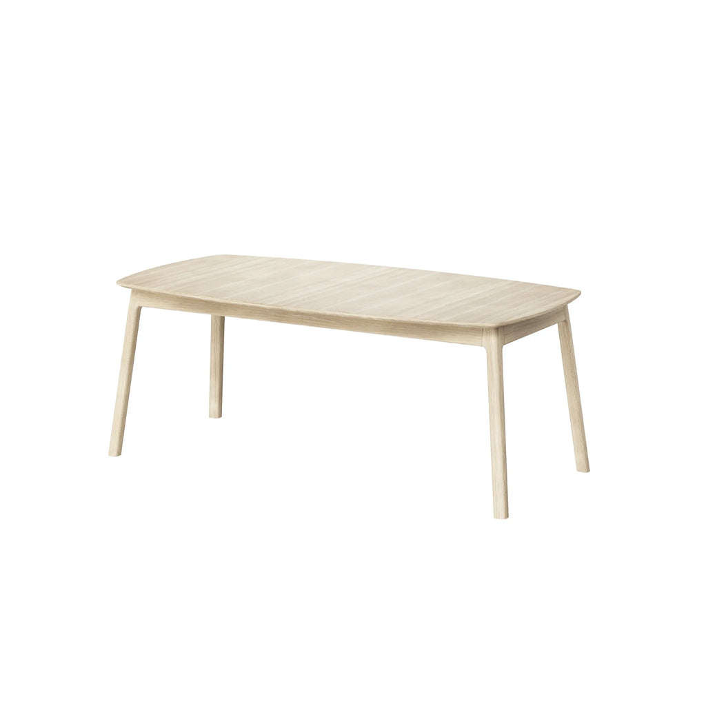 CASØ 703 Solid Wood Extendable Dining Table in White Oiled Oak - CASØ | Milola