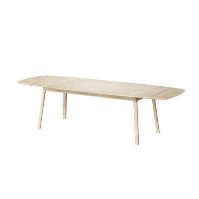 CASØ 703 Solid Wood Extendable Dining Table in White Oiled Oak - CASØ | Milola