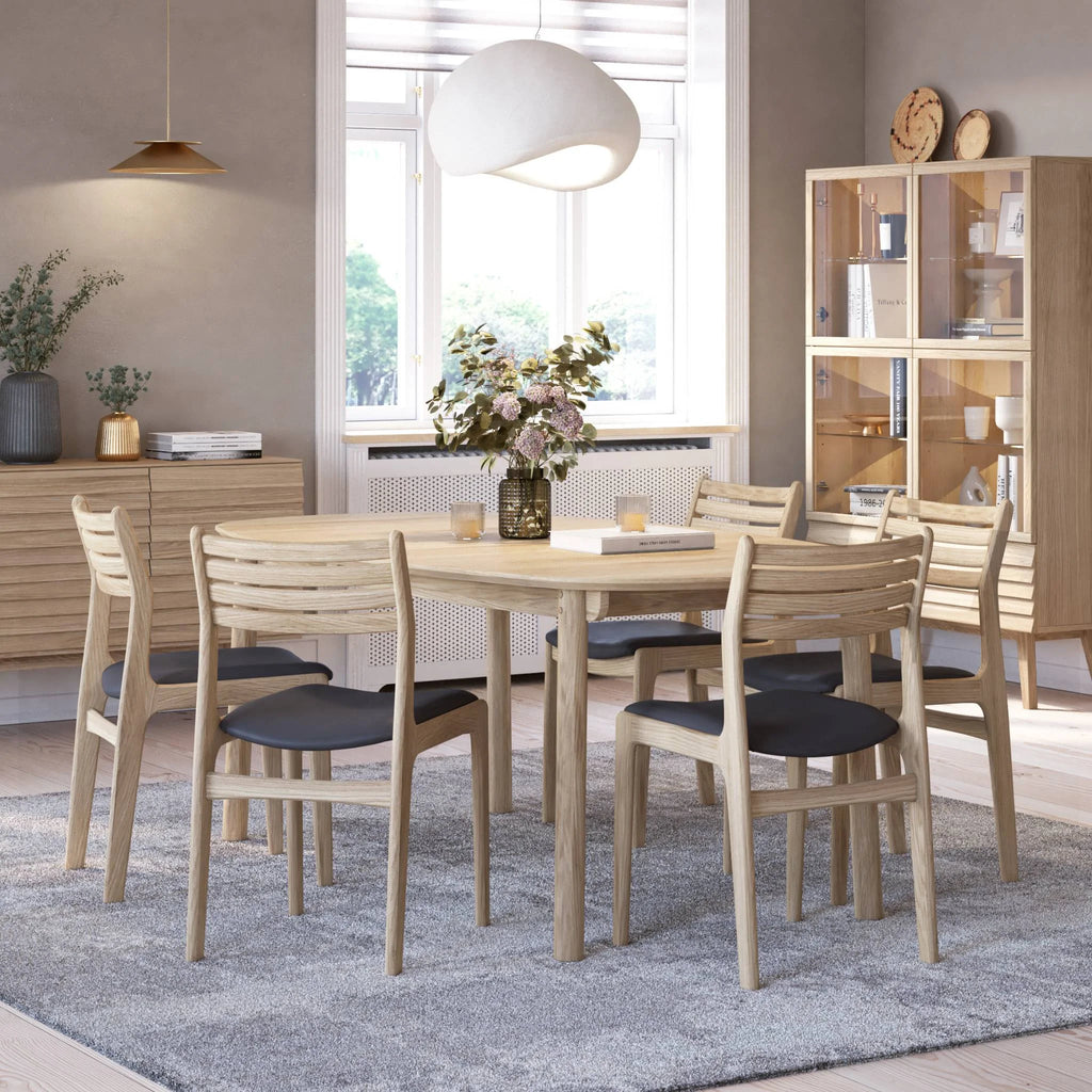 CASO 777 Solid Wood Dining Table in White Oiled Oak - Caso | Milola