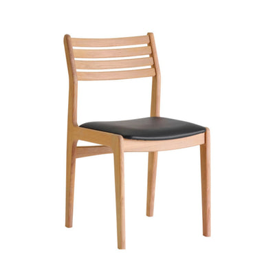 CASØ ANNE Dining Chair in Natural Oiled Oak with Black Leather - CASØ | Milola