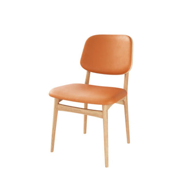 CASØ CARL Dining Chair in Natural Oiled Oak with Cognac Leather - CASØ | Milola