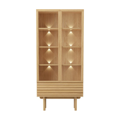 CASØ 777 Oak Display Cabinet in Natural Oiled Oak -  CASØ | Milola