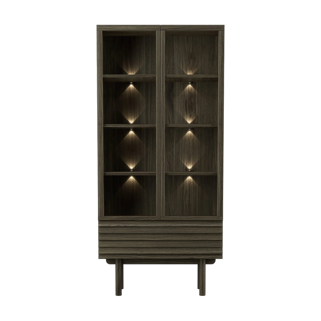 CASØ 777 Oak Display Cabinet in Smoked Oiled Oak -  CASØ | Milola