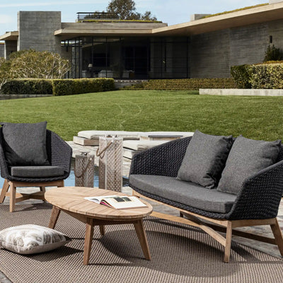 COACHELLA Outdoor Sofa Set in Charcoal - Bizzotto | Milola