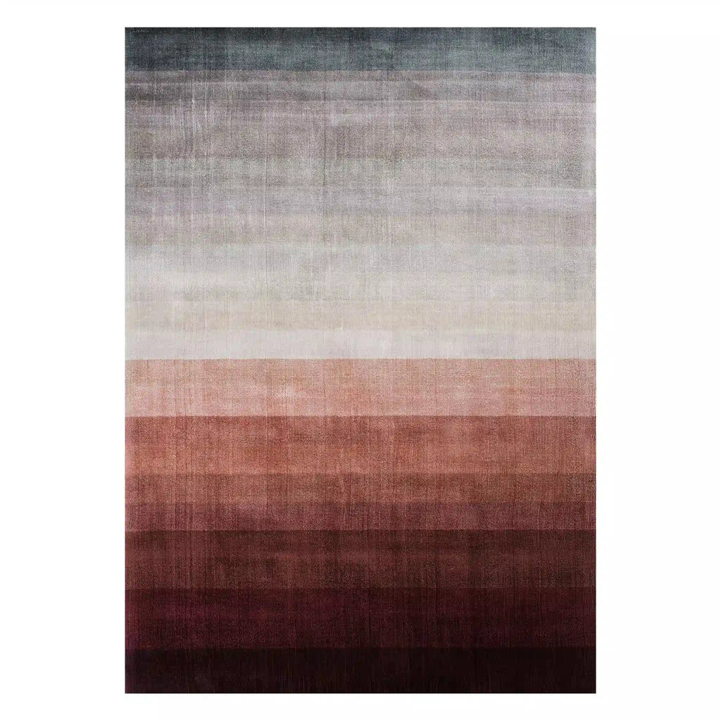 COMBINATION STRIPED Rug in Peach - Scandi Design - Linie Design | Milola