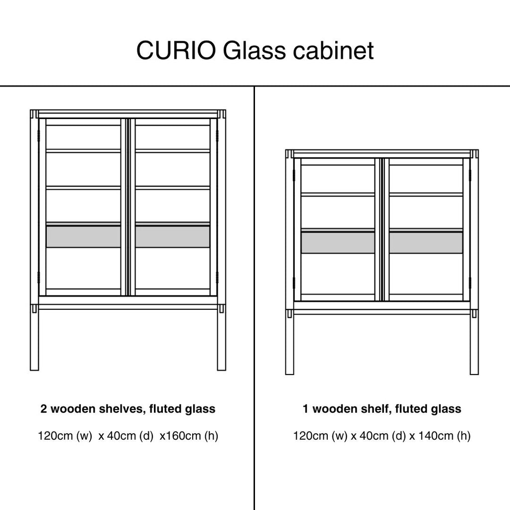 CURIO Glass Cabinet - Diagram - Kristensen Kristensen | Milola