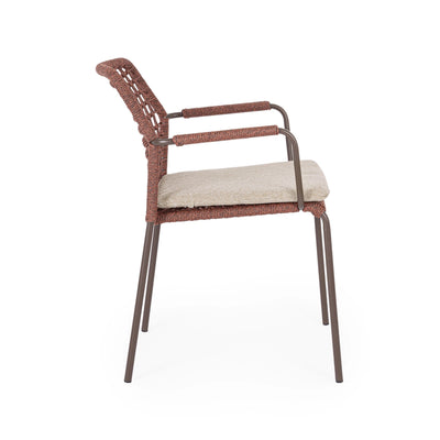 CANAR Outdoor Dining Chairs in Red - Bizzotto | Milola