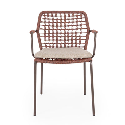 CANAR Outdoor Dining Chairs in Red - Bizzotto | Milola