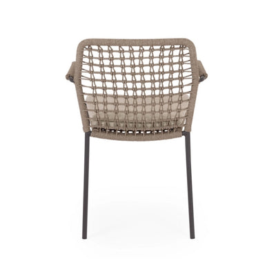 CANAR Outdoor Dining Chairs in Anthracite/Beige - Bizzotto | Milola