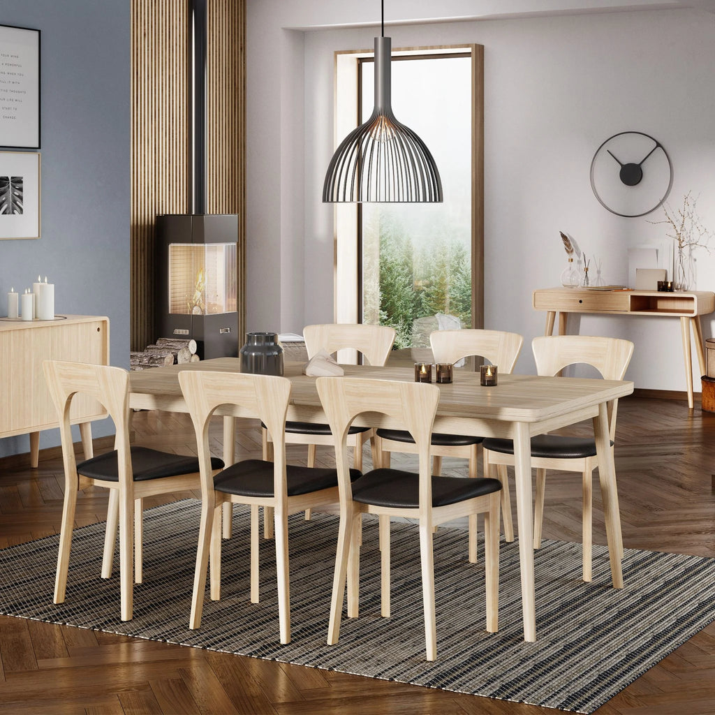 CASØ 500 Extendable Dining Table in White Oiled Oak - CASØ | Milola