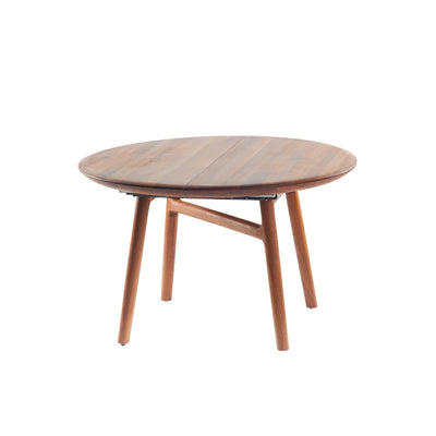 DASH Round Extendable Dining Table in American Walnut Natural Soap - Artisan | Milola