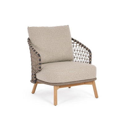 EULARIA Lounge Chair in Beige - Bizzotto | Milola