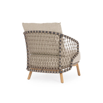 EULARIA Lounge Chair in Beige - Bizzotto | Milola