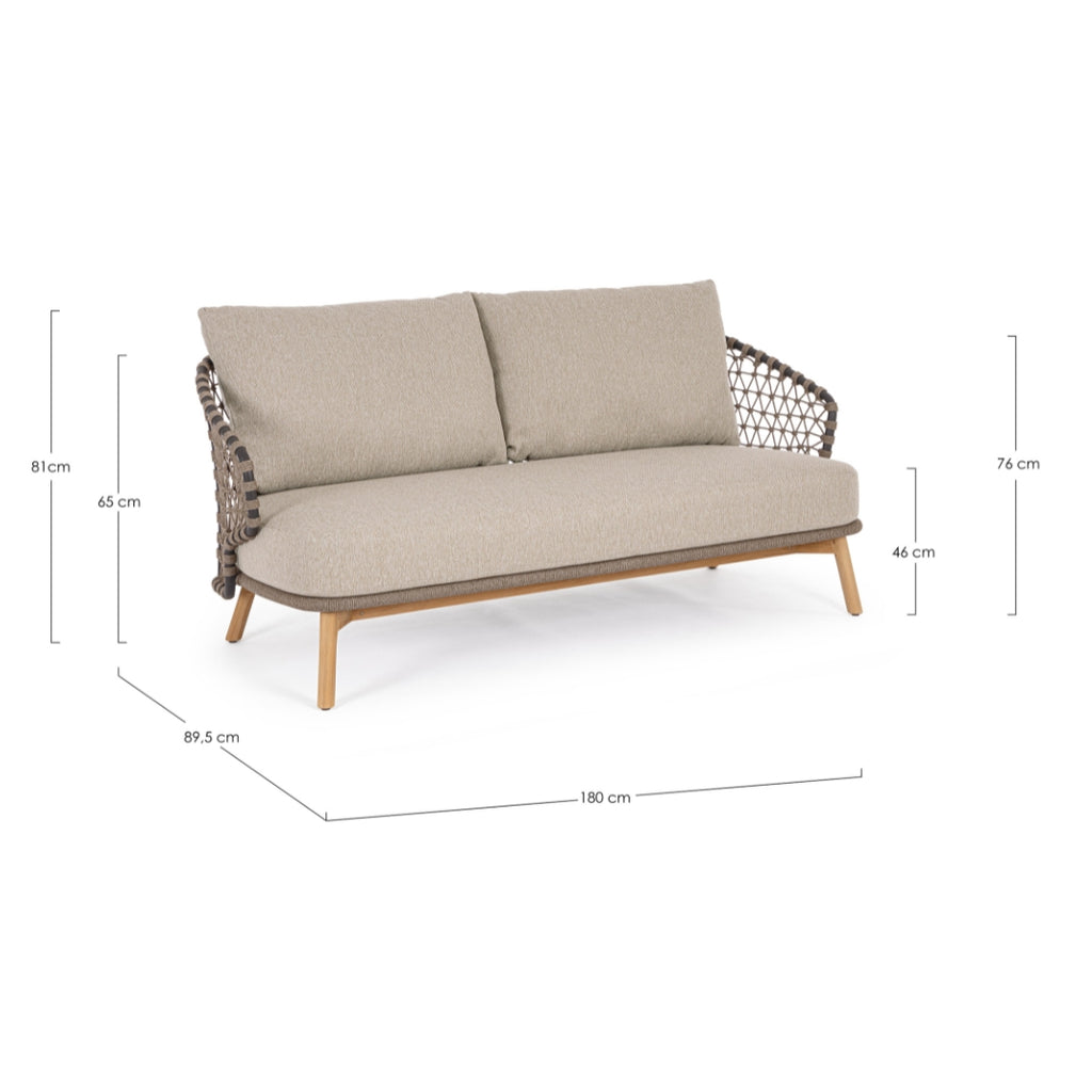  EULARIA Outdoor Sofa Set Dimensions - Bizzotto | Milola