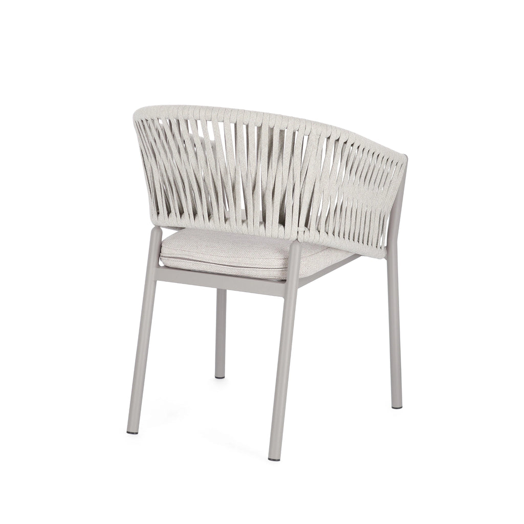 FLORENCIA Outdoor Dining Chair in Moon/Sand - Bizzotto | Milola